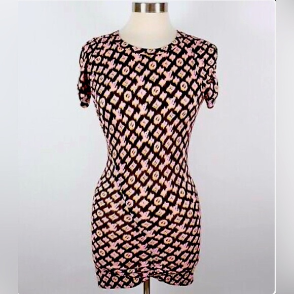 additional listing  Louis Vuitton Blurred Monogram Ruched  Mini Dress- sale - Picture 1 of 15
